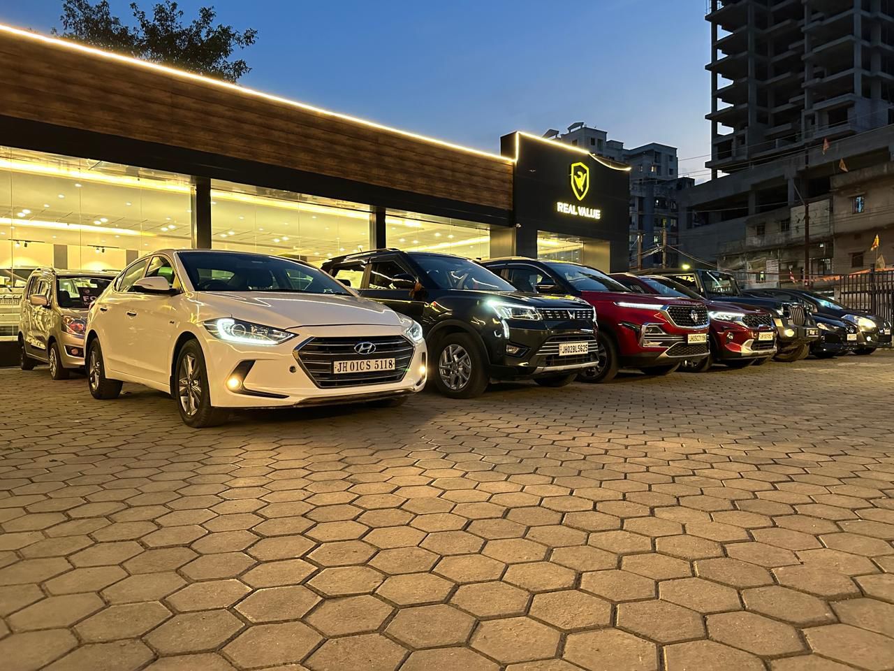 Showroom with cars